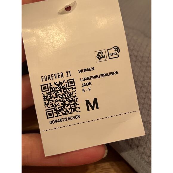 Forever 21 Jade green waffle knit seamless bra and short set‎ size medium NWT - Picture 3 of 5